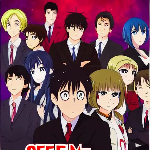 Image similar to Anime movie poster of The Office