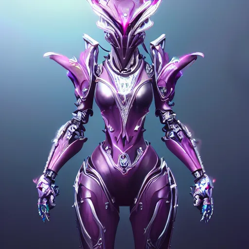 Image similar to highly detailed exquisite fanart, of a beautiful female warframe, but as a robot dragon, shiny silver armor with fuschia accents, engraved, elegant pose, close-up shot, epic cinematic shot, sharp claws for hands, professional digital art, high end digital art, singular, realistic, captura, DeviantArt, artstation, Furaffinity, 8k HD render