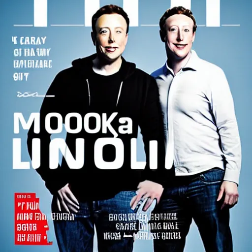 Prompt: A movie cover with Elon Musk And Mark Zuckerberg in it