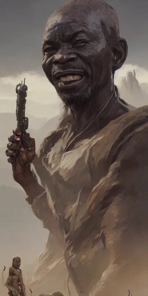 Image similar to full character body, african man, Star Wars art, art by greg rutkowski, matte painting, trending on artstation