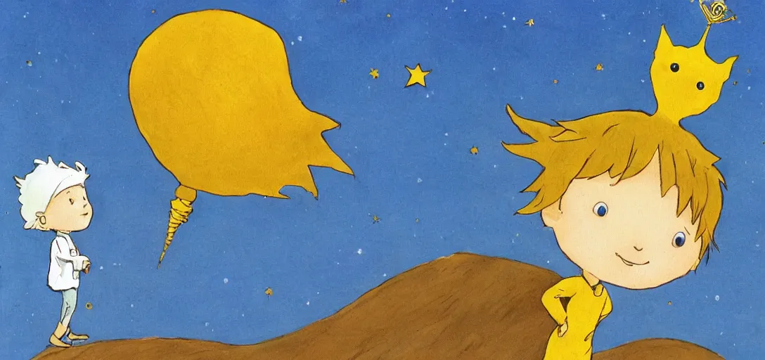 Image similar to The Little Prince Visits Earth