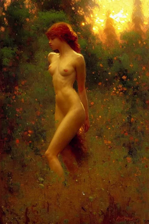 Image similar to Dream, painting by Gaston Bussiere, Craig Mullins