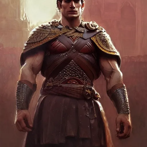 Image similar to Henry Cavill as a warrior, upper body, D&D, muscular, fantasy, intricate, elegant, highly detailed, digital painting, artstation, concept art, smooth, sharp focus, illustration, art by artgerm and greg rutkowski and alphonse mucha