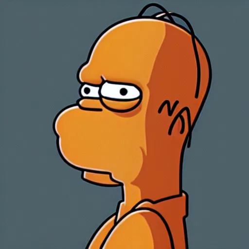 Prompt: Homer Simpson as a character In pulp fiction