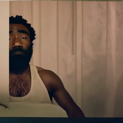 Prompt: still from childish gambino this is america outtakes