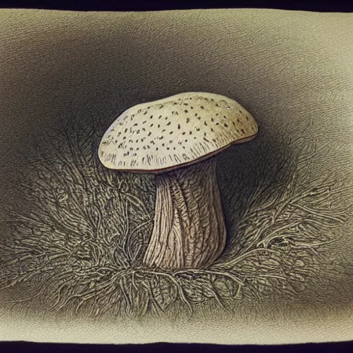 Prompt: a hybrid between a mushroom and a sofa, insanely detailed, studio light, gustav dore, colored pencil