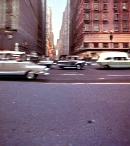 Prompt: close-up color film photography, Manhattan street life in 1970s, soft light, 35mm, film photo, Joel Meyerowitz