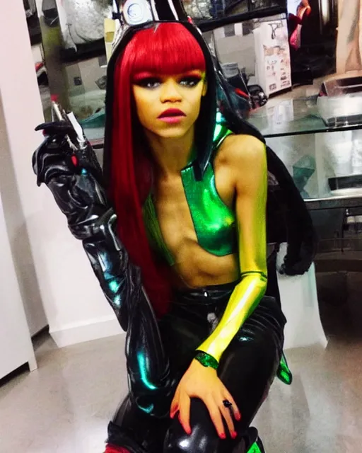 Prompt: zendaya cosplaying as leeloo