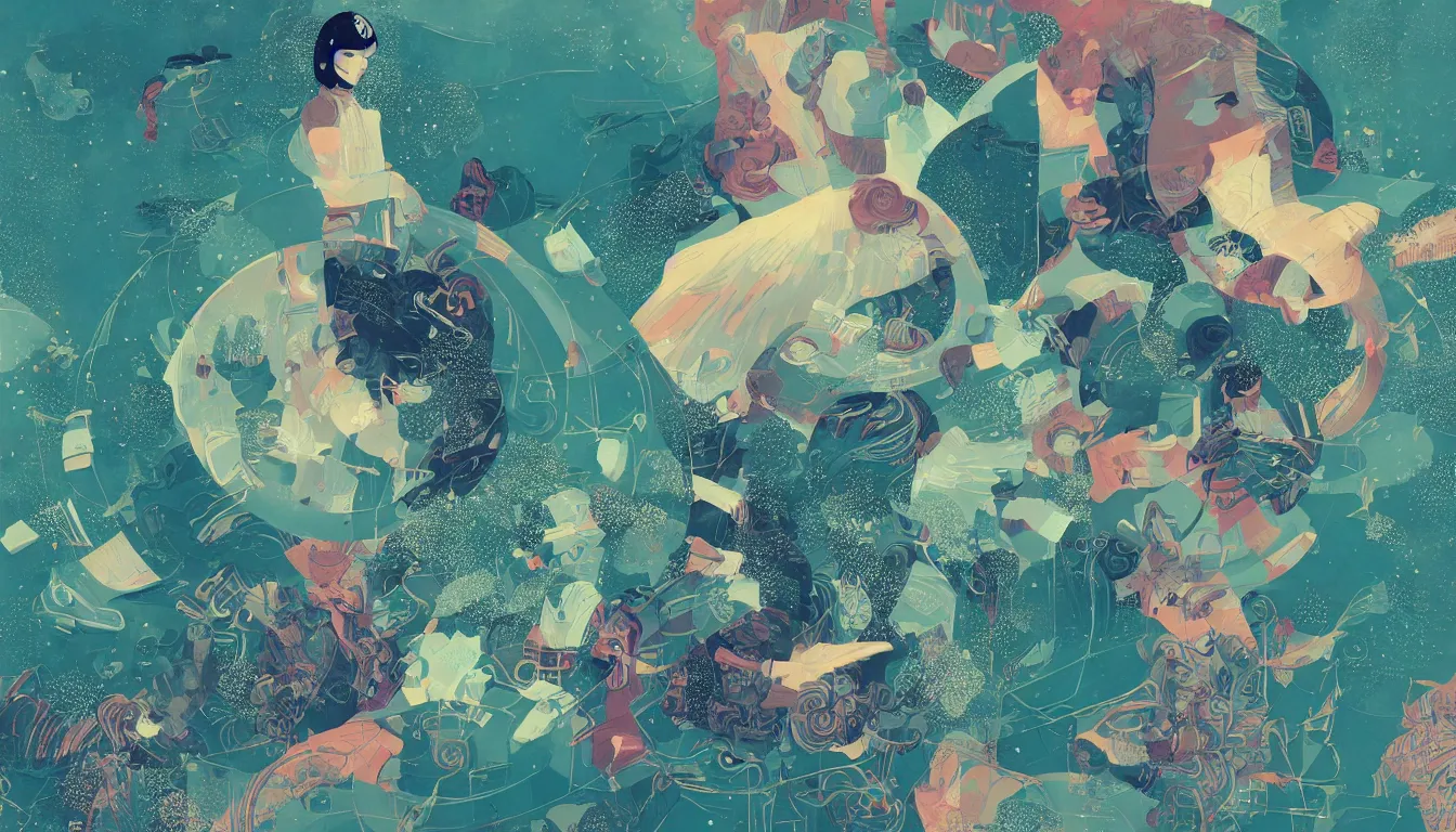 Image similar to chillwave victo ngai