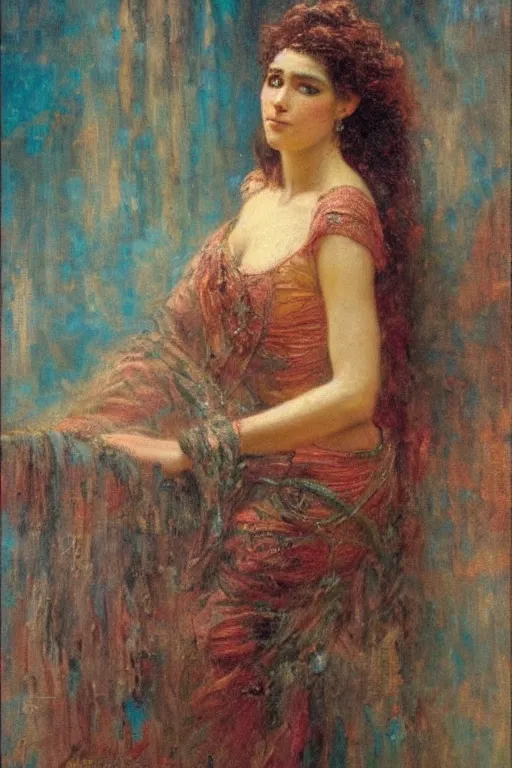 Prompt: portrait of ozymandius. art by gaston bussiere.