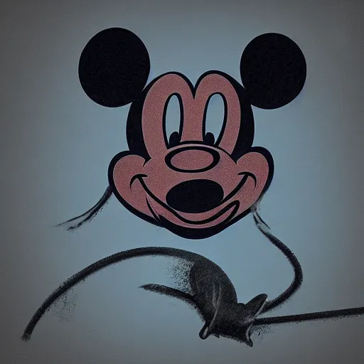 Image similar to [ mickey mouse ] in a horror game, [ digital art ]!!, 4 k quality