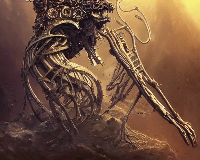 Prompt: Death is swallowed up in victory, very detailed and beautiful face, screaming, mechanical bird, mechanical butterfly, artwork by artgerm, centered shot, wide angle, full body, islandpunk, solarpunk, DD, fantasy, highly detailed, digital painting, artstation, smooth, sharp focus, art by thomas kinkade and H.R. Giger and Kevin Swartz