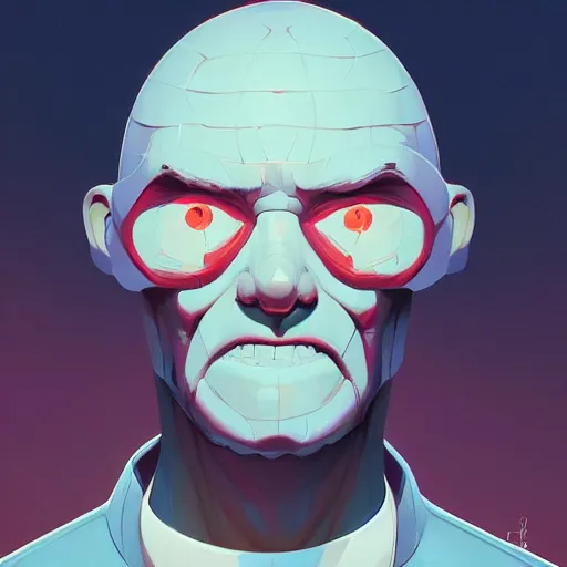 Image similar to face icon stylized minimalist the thing from another world 1 9 5 1, loftis, cory behance hd by jesper ejsing, by rhads, makoto shinkai and lois van baarle, ilya kuvshinov, rossdraws global illumination