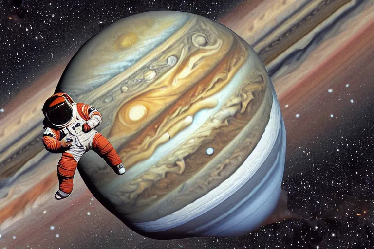 Image similar to Astronaut on Jupiter