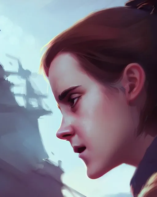 Prompt: emma watson yelling at xi jinping, medium shot close up, details, sharp focus, illustration, by jordan grimmer and greg rutkowski, trending artstation, digital art