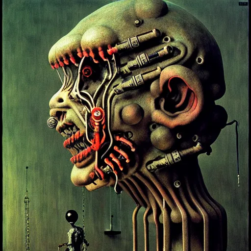 Image similar to covid - 1 9 lockdown and mask and vaccination mandate by otto dix, junji ito, hr ginger, jan svankmeyer, beksinski, claymation, hyperrealistic, aesthetic, masterpiece