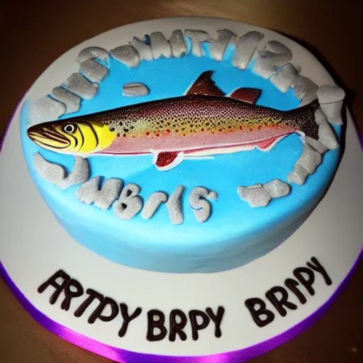 Rainbow Trout Cake - CakeCentral.com