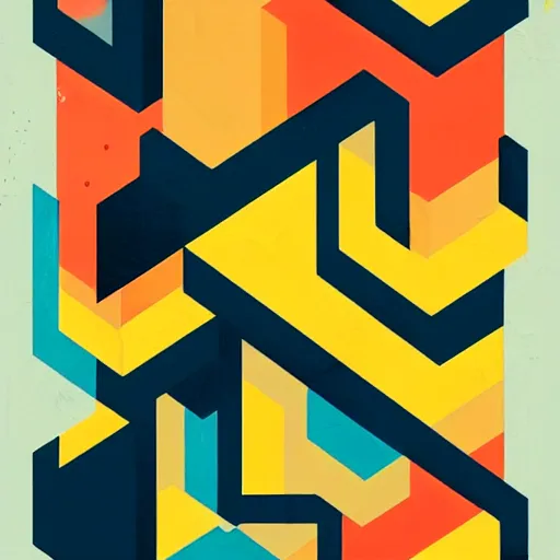 Prompt: Tetris Poster by Sachin Teng, asymmetrical, Organic Painting , Matte Painting, geometric shapes, hard edges, graffiti, street art,:2 by Sachin Teng:4