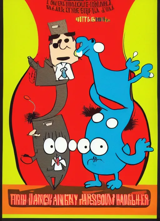 Prompt: little mr fancy pants poster art by jim henson and roger hargreaves