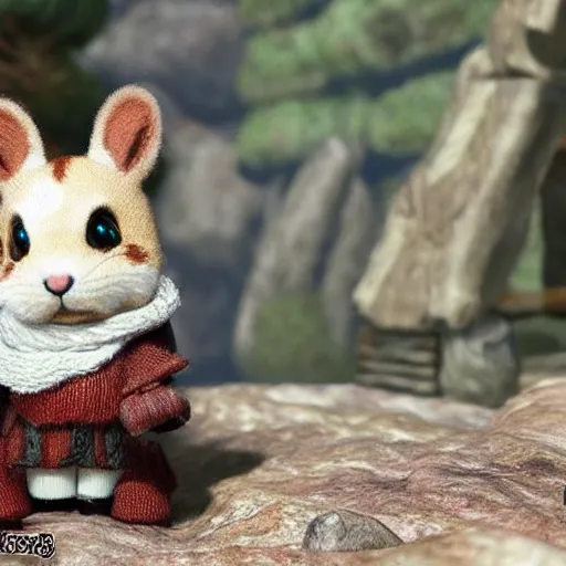 Prompt: calico critters skyrim