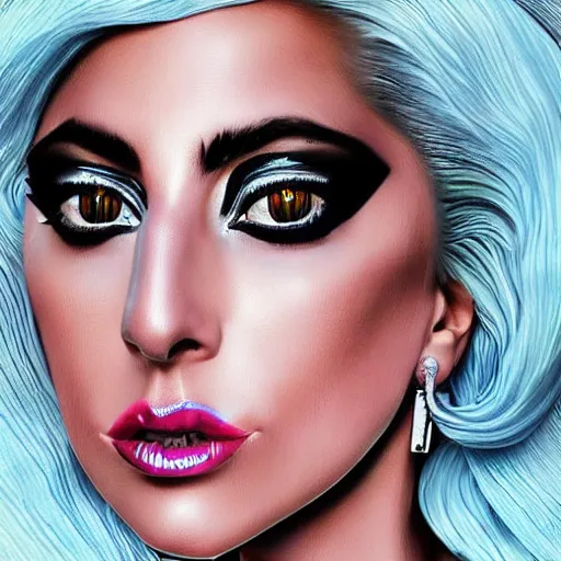 Prompt: “Lady Gaga in Novi Stars art style, hyper realistic highly detailed”