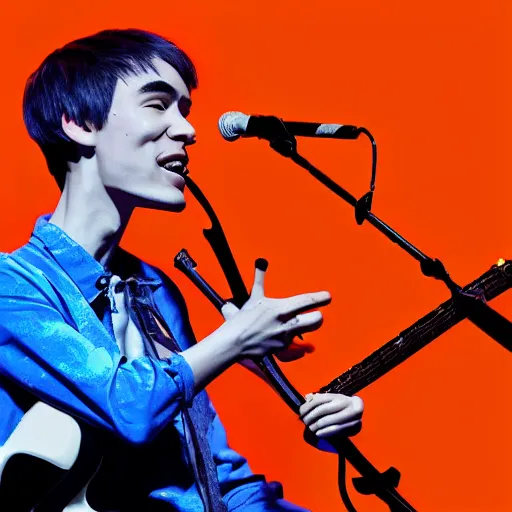 Image similar to jacob collier wet claymation