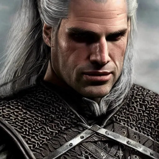 Image similar to anthony starr as geralt