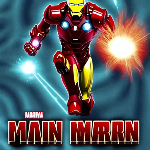 Prompt: ironman in the matrix world