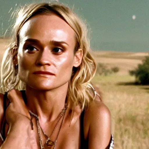 Prompt: Movie still of Diane Kruger in Black Snake Moan