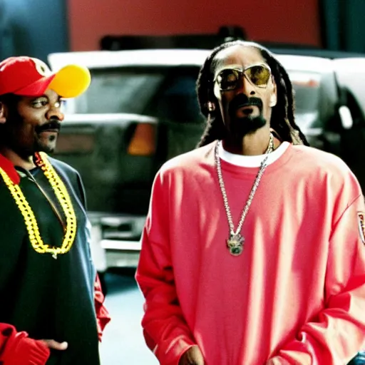 Prompt: a tv still of Snoop Dogg starring as in Kenan & Kel (1999)