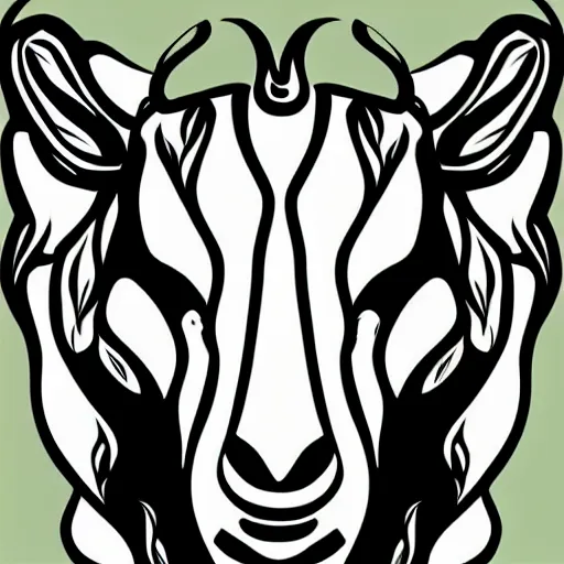 Image similar to funny goat face vector graphics