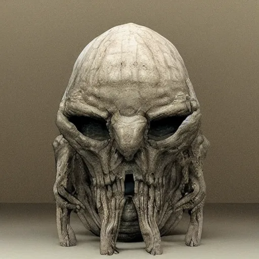 Prompt: “a 3d model of a massive monster designed by H.R Giger and beksinski”