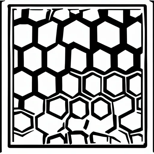 Prompt: vector illustration of a beehive with bees coming out of it, sharp details