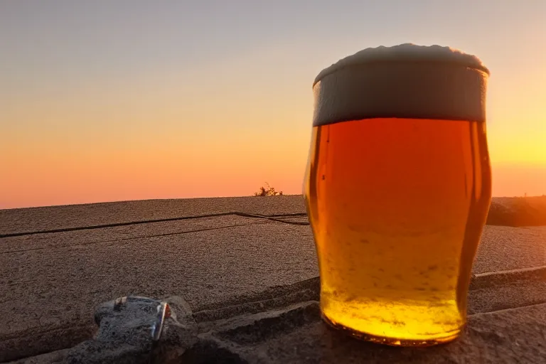 Image similar to beer, ultra realistic!!!, clear weather, golden hour, sharp focus