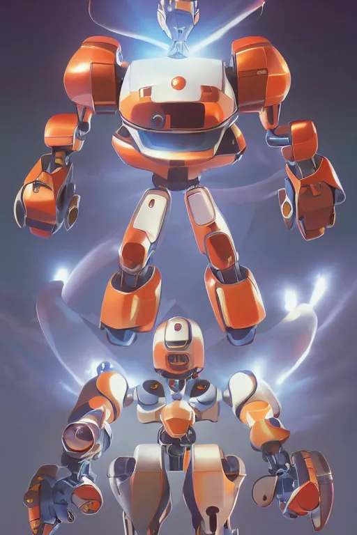 Image similar to metabots medabots medarotto medarot robot minimalist comics, behance hd by jesper ejsing, by rhads, makoto shinkai and lois van baarle, ilya kuvshinov, rossdraws global illumination ray tracing hdr radiating a glowing aura