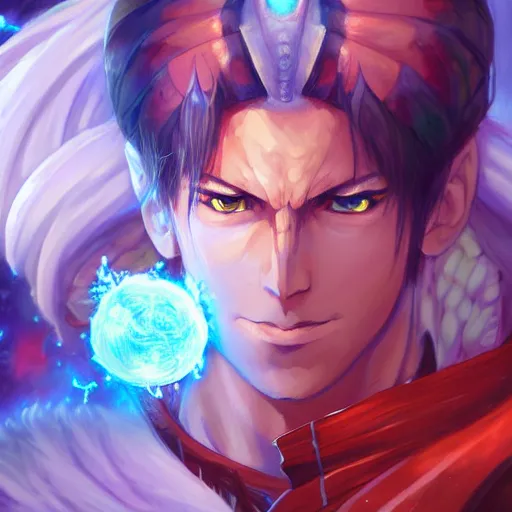 Image similar to anime portrait of Apollo24 as a shaman yedi using dark force to eliminate trump as an anime antagonist by Stanley Artgerm Lau, WLOP, Rossdraws, James Jean, Andrei Riabovitchev, Marc Simonetti, and Sakimichan, trending on artstation