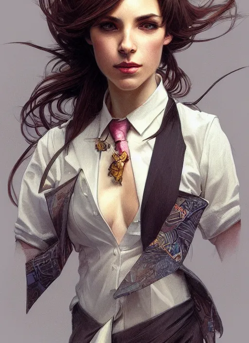 Image similar to a rat in corporate clothes, portrait, intricate, elegant, highly detailed, digital painting, artstation, concept art, wallpaper, smooth, sharp focus, illustration, art by artgerm and greg rutkowski and alphonse mucha