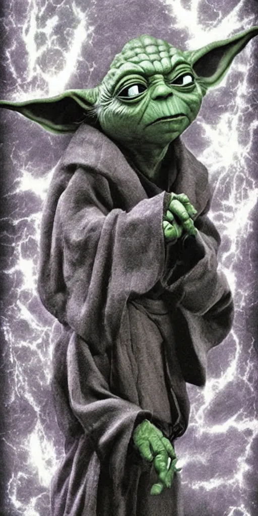 Prompt: yoda, as a sith lord, using the dark force, realistic, ultra realistic