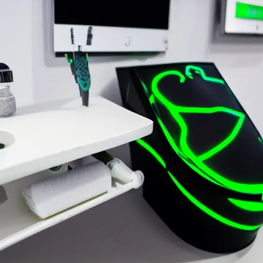 Image similar to razer gaming toilet