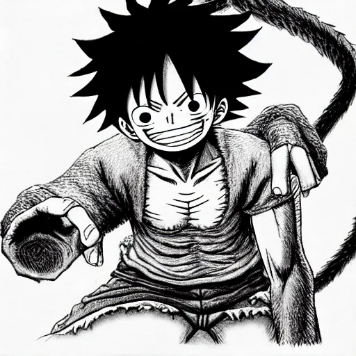 Image similar to monkey d. luffy by kentaro miura