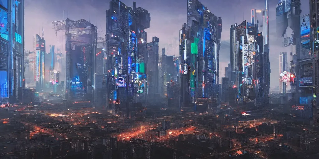 Image similar to cyberpunk moscow,