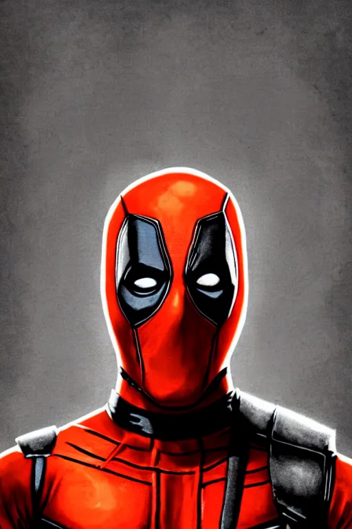 Prompt: Narendra Modi as Deadpool, claws are up, red and black deadpool costume, Narendra Modi hairstyle and beardstyle, calm, grumpy, portrait, masculine figure, highly detailed, digital painting, artstation, concept art, smooth, sharp focus, illustration, cinematic lighting, art by artgerm and greg rutkowski and alphonse mucha