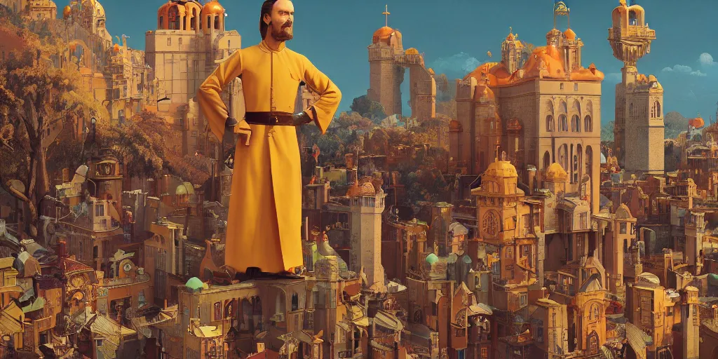 Prompt: The Kingdom of God by Wes Anderson, Artstation, CGsociety, masterpiece