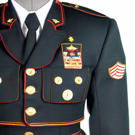 Image similar to united marine corps uniform , award winning photograph , 4k , HD