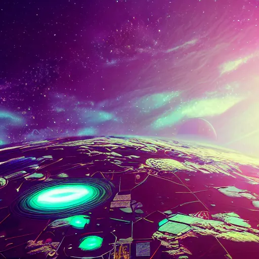 Image similar to earth in space digital art synthwave detailed sharp focus synthwave art aesthetic octane render raw cinematic trending on artstation, highly detailed