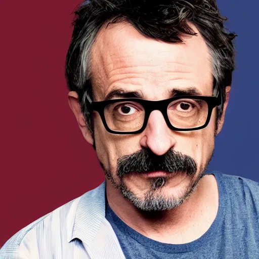 Image similar to marc maron as the leader of a south american junta