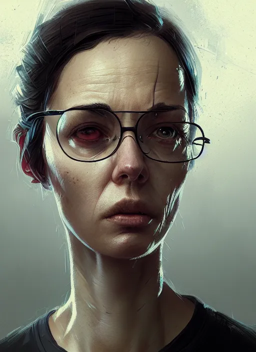 Image similar to portrait of stressed employee, tired, exhausted, highly detailed, digital painting, concept art, smooth, sharp focus, illustration, art by greg rutkowski