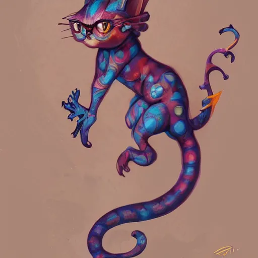 Prompt: cat seahorse shapeshifter, humanoid fursona by Peter Mohrbacher and Louis Wain, furaffinity, trending on artstation