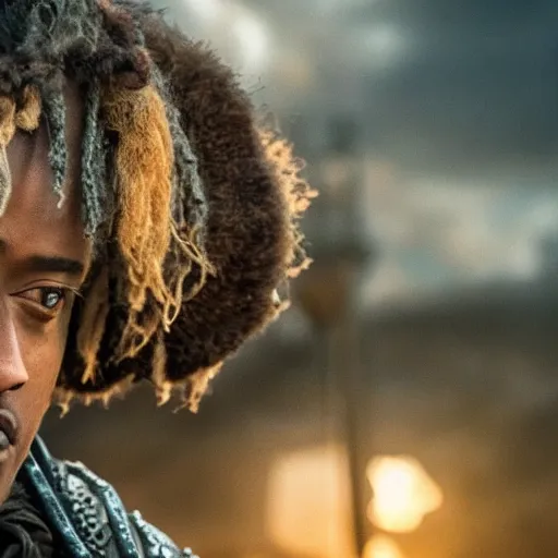 Image similar to juice wrld in Vikings very detailed 4k quality super realistic