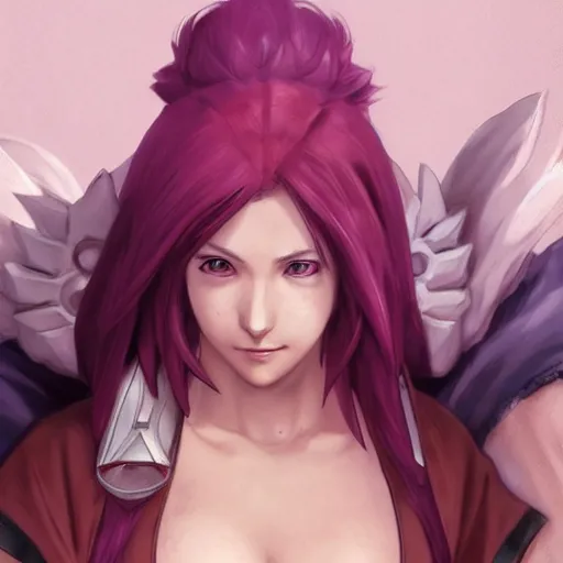 Image similar to sakura haruno as a league of legends, character, cg animation, riot enterainment, arcane, realistic, character select portrait, by artgerm, greg rutkowski, alphonse mucha, 3 d